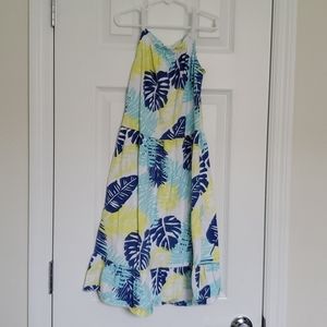 Tropical halter dress